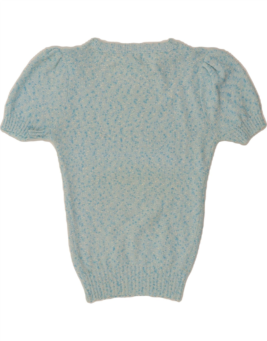 HELEN SUE Womens Crew Neck Jumper Sweater UK 14 Medium Blue Flecked Vintage Helen Sue and Second-Hand Helen Sue from Messina Hembry 