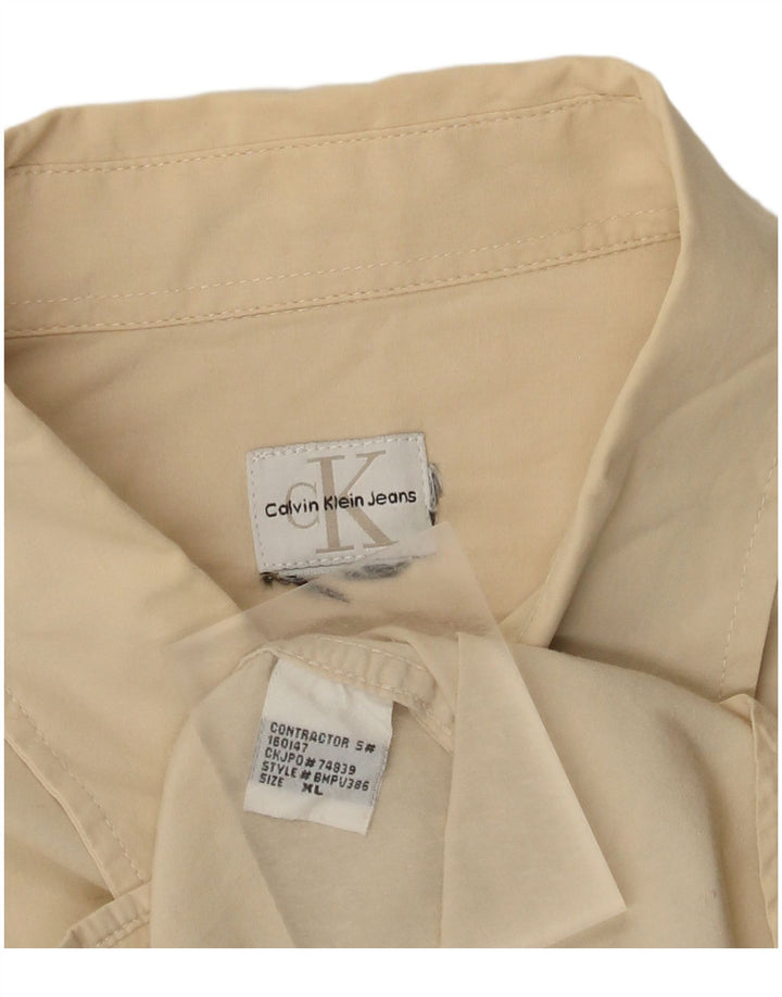 Calvin Klein Jeans Herren Hemd XL Beige