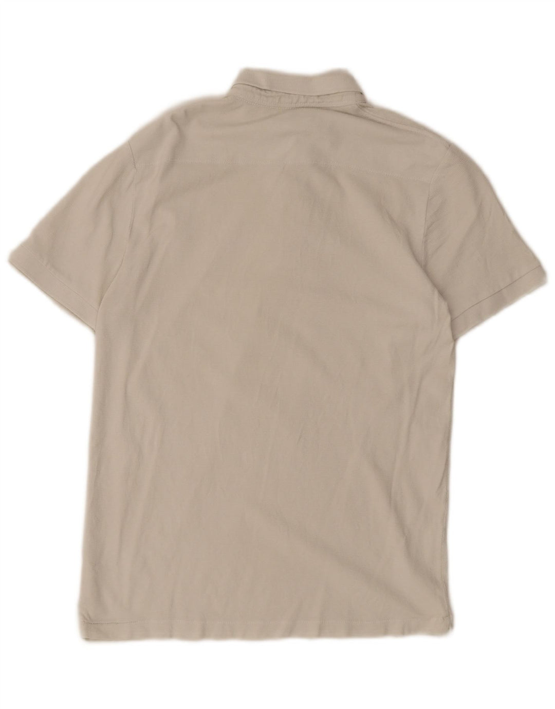 FRENCH CONNECTION Herren-Poloshirt mit normaler Passform, Größe S, cremefarbene Baumwolle