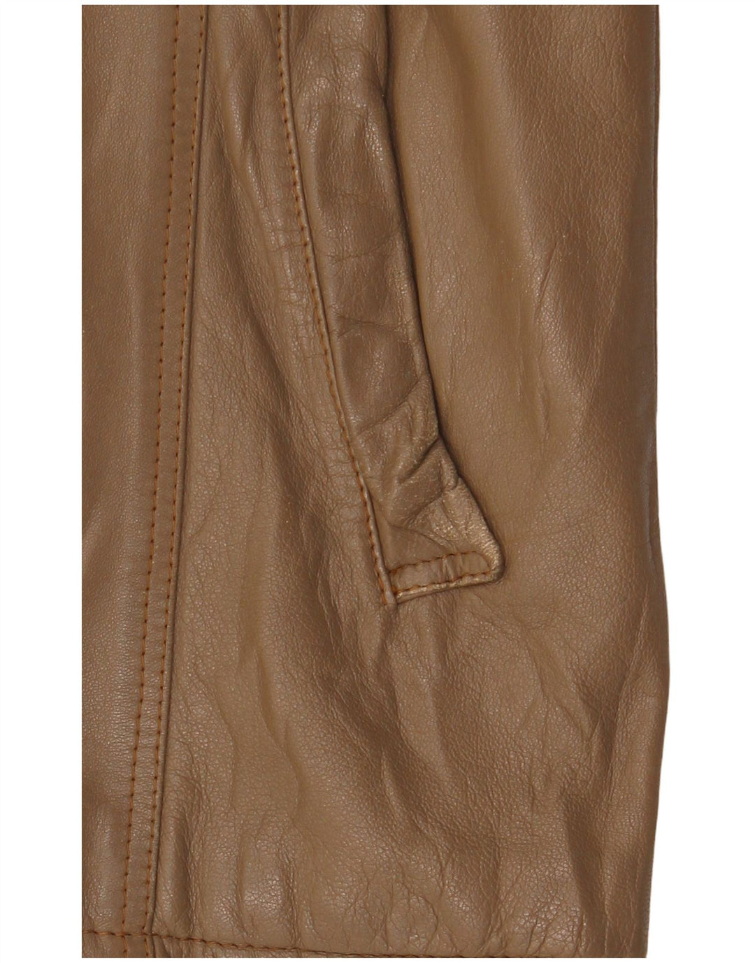 Vintage Damen Lederjacke UK 14 Mittelbraun