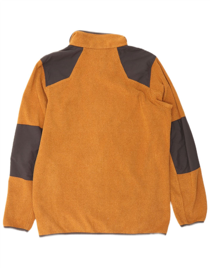 Columbia Herren-Fleecejacke aus mittelorangefarbenem Colourblock-Polyester