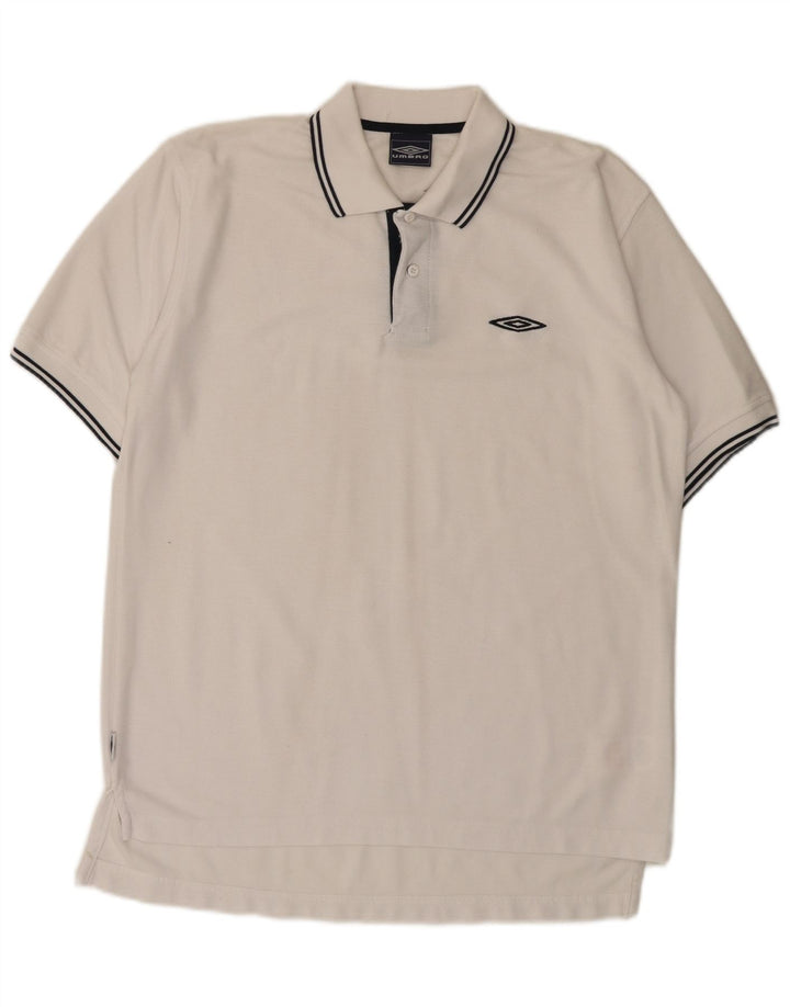 Umbro Herren Poloshirt XL Weiß Polyester