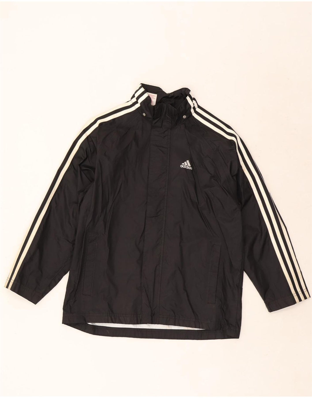 Adidas Regenjacke für Jungen, 9–10 Jahre, schwarzes Nylon
