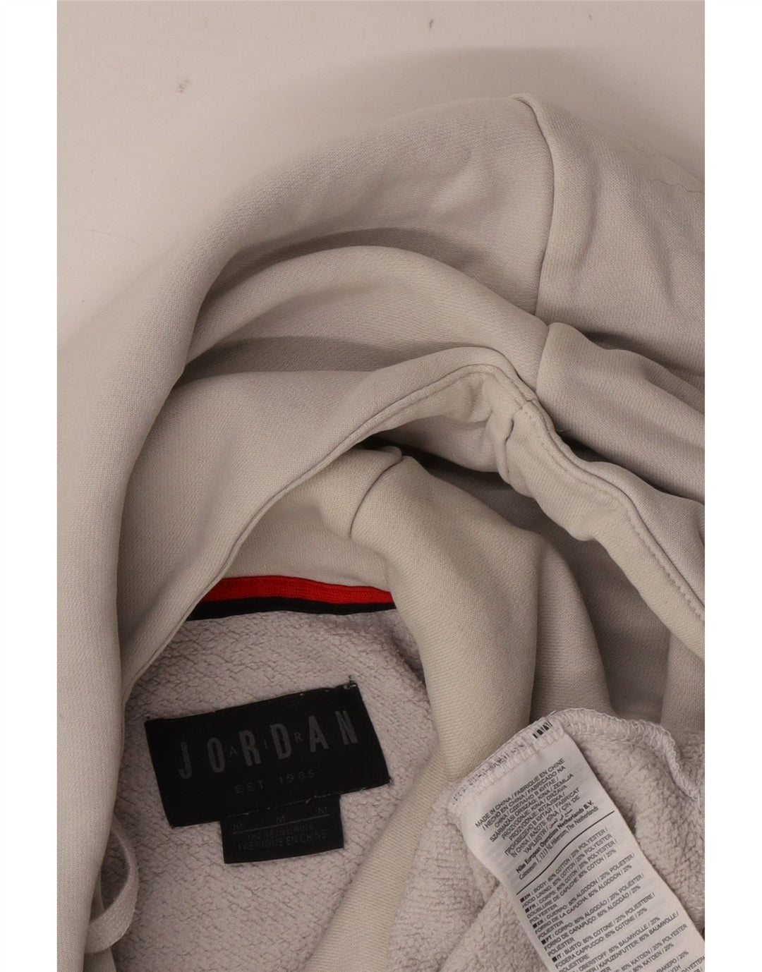 JORDAN Herren-Kapuzenpullover mit Grafik, mittelweiße Baumwolle