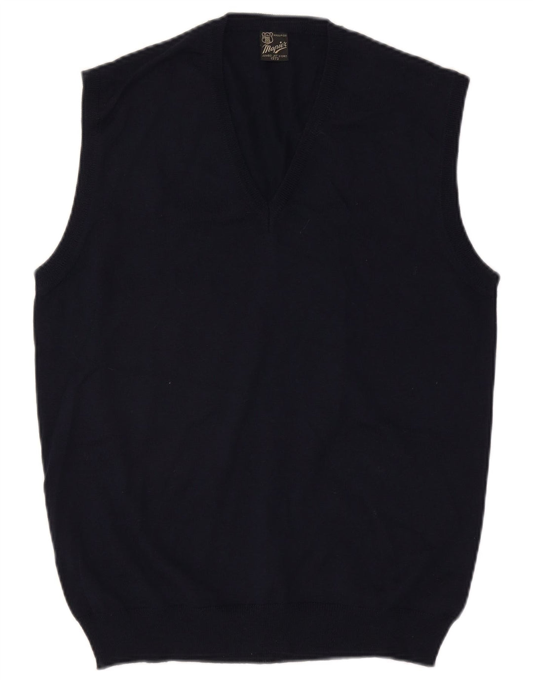MAPIER Herren Weste Tank Top Medium Marineblau Wolle