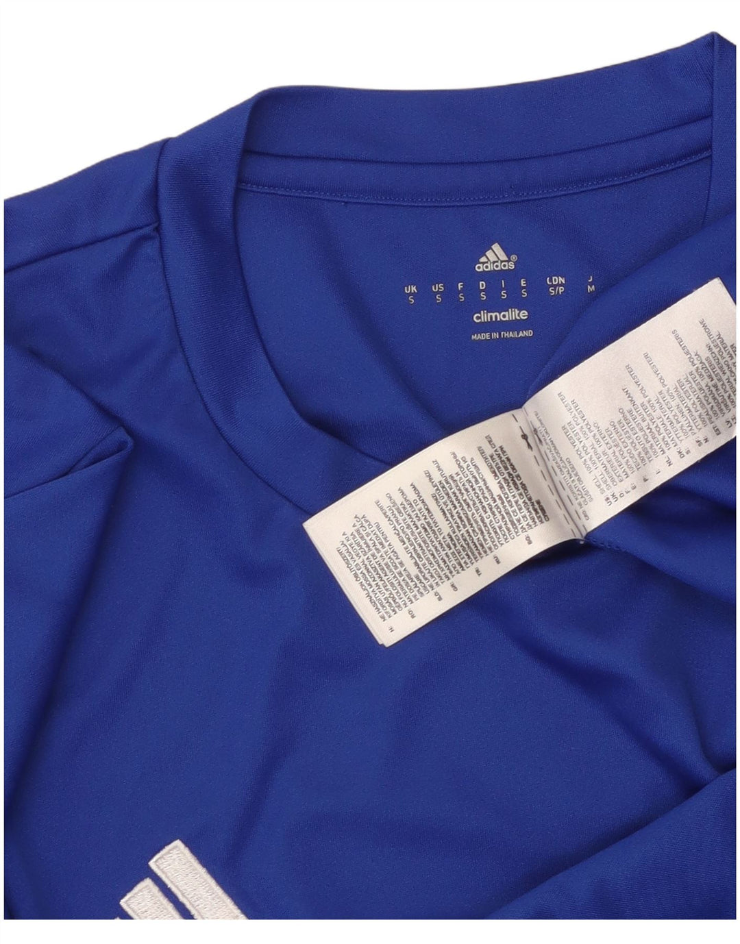 ADIDAS Herren Climalite T-Shirt Top Small Blau Polyester