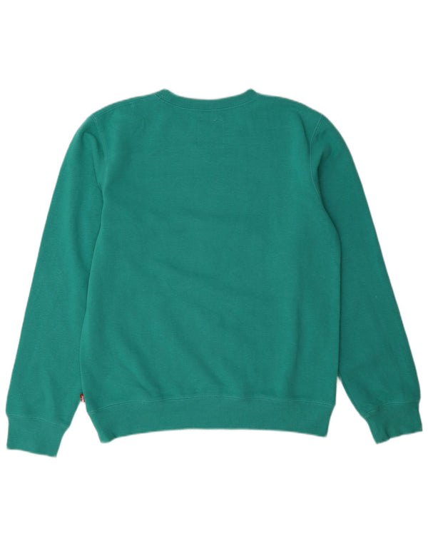 Levi's Jungen-Sweatshirt mit Grafik, 15–16 Jahre, grüne Baumwolle