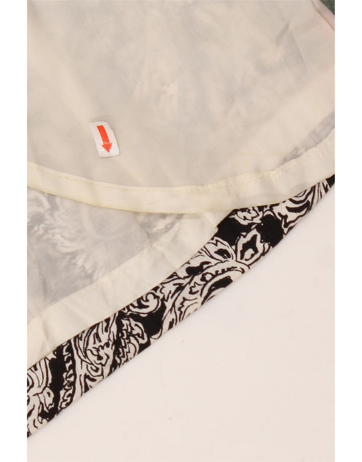 VINTAGE Damen Wickelrock W30 Mittelschwarz Paisley