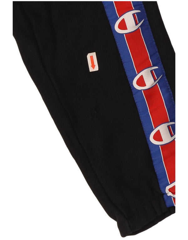 Champion Womens Tracksuit Trousers Joggers UK 6 XS Black Colourblock