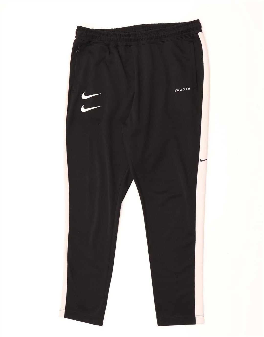 Nike Herren Swoosh Trainingshose XL Schwarz Colourblock Polyester