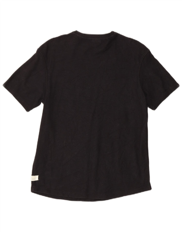 Zara Herren T-Shirt Top Medium Schwarz