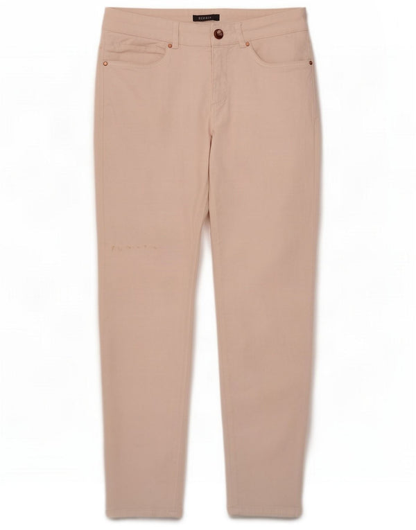 Esprit Damen Slim Fit Freizeithose UK 10 Small W27 L27 Rosa Baumwolle