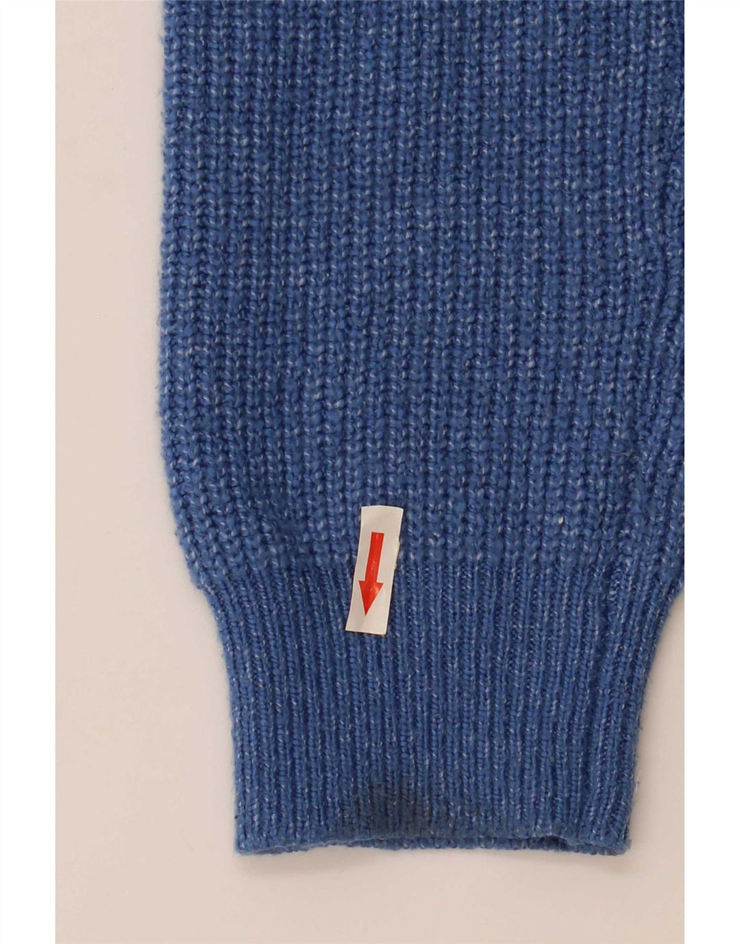 Marks & Spencer Herren-Pullover mit Rundhalsausschnitt, groß, blau meliert, Polyamid
