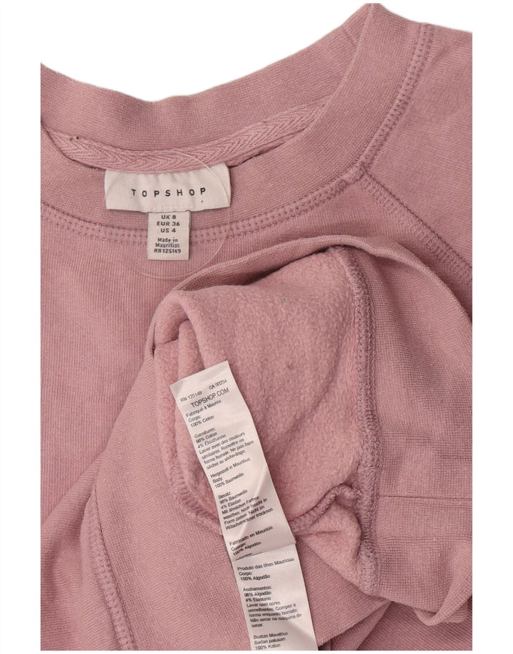 Topshop Damen-Sweatshirt in Übergröße, Größe S, Größe S, Rosa, Baumwolle