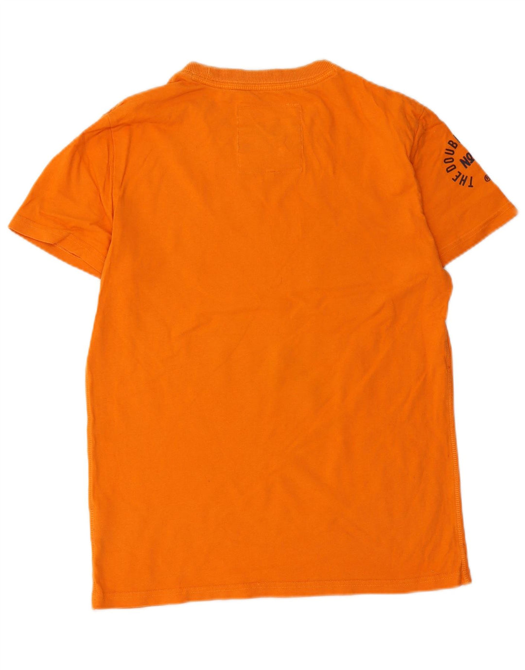 Superdry Herren Grafik-T-Shirt-Oberteil aus mitteloranger Baumwolle