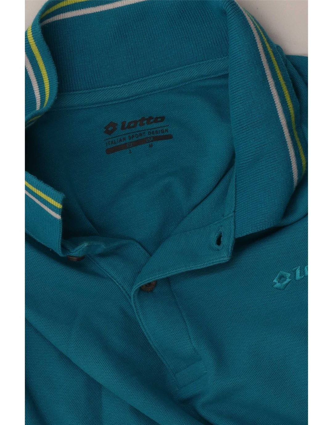 Lotto Herren-Poloshirt, groß, blau gestreift