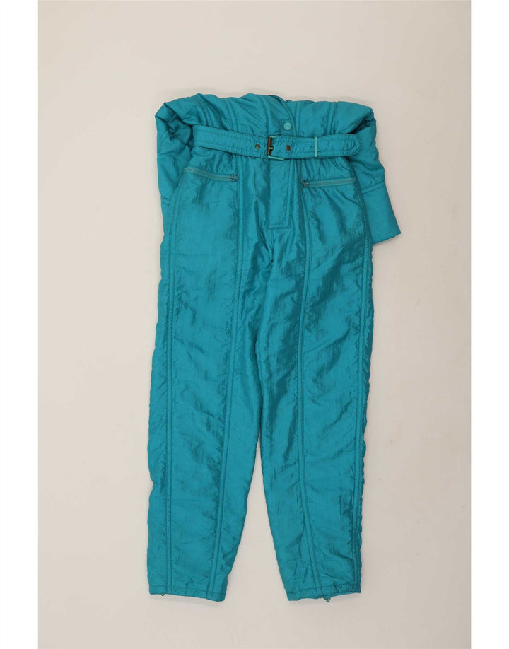 Ellesse Damen Skioverall IT 46 Large Blau Nylon Retro