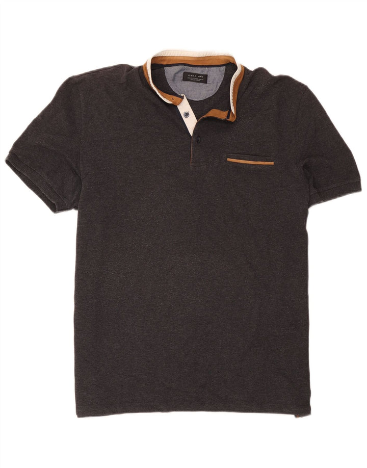 Zara Herren Poloshirt 2XL Grau