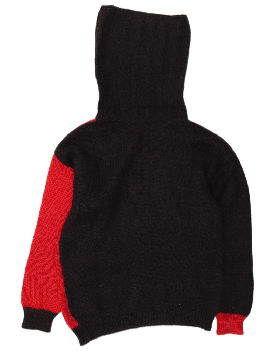 Sandhu Rollkragenpullover für Herren, groß, rot, Farbblock