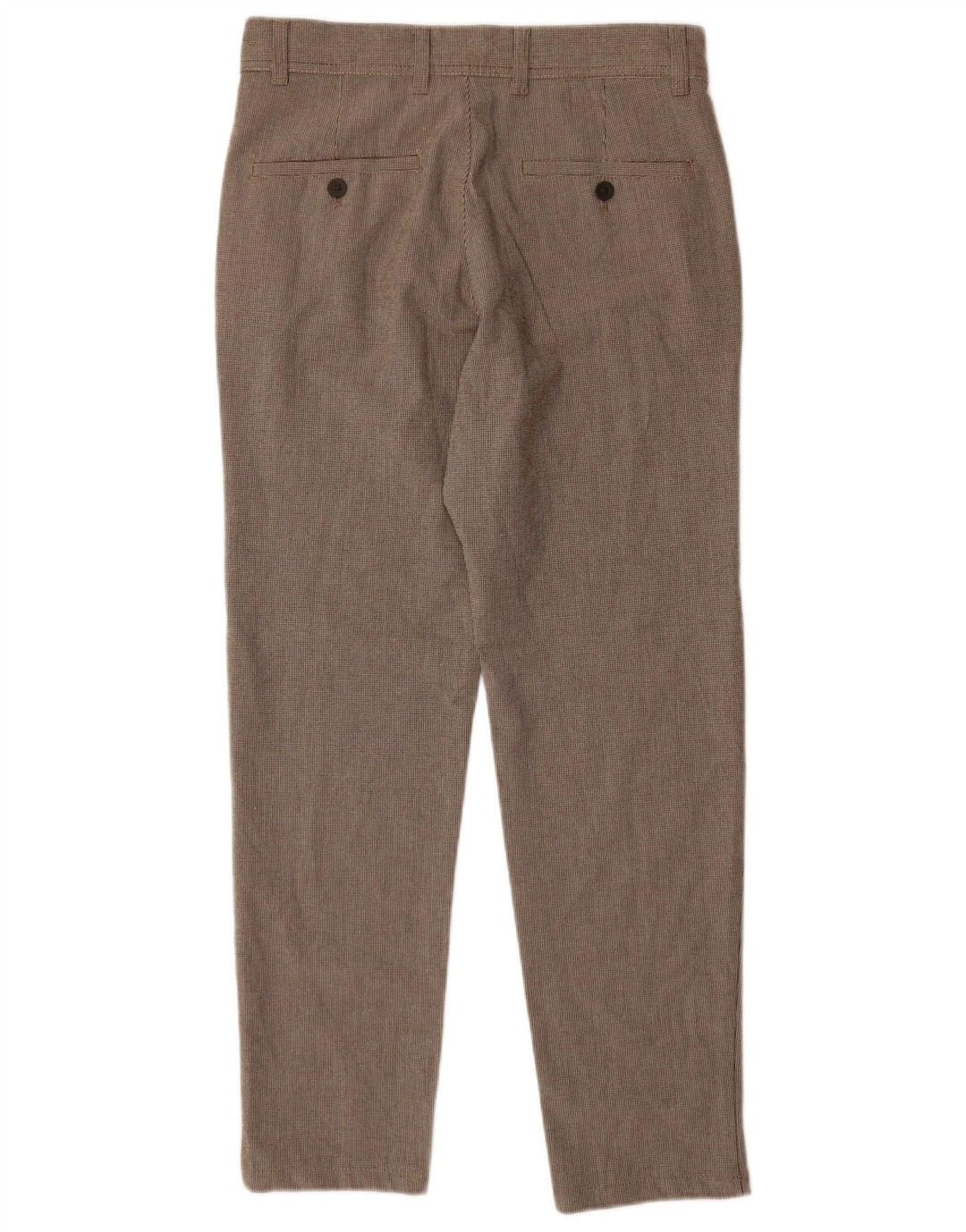 Zara Herren Slim Anzughose EU 36 XS W29 L28 Graues Hahnentritt-Polyester