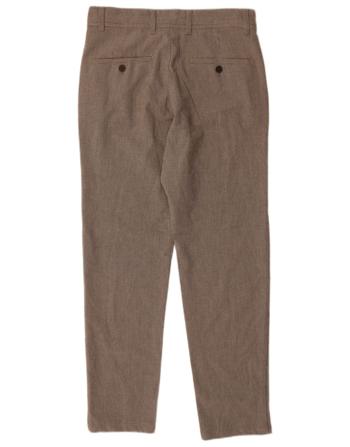 Zara Herren Slim Anzughose EU 36 XS W29 L28 Graues Hahnentritt-Polyester