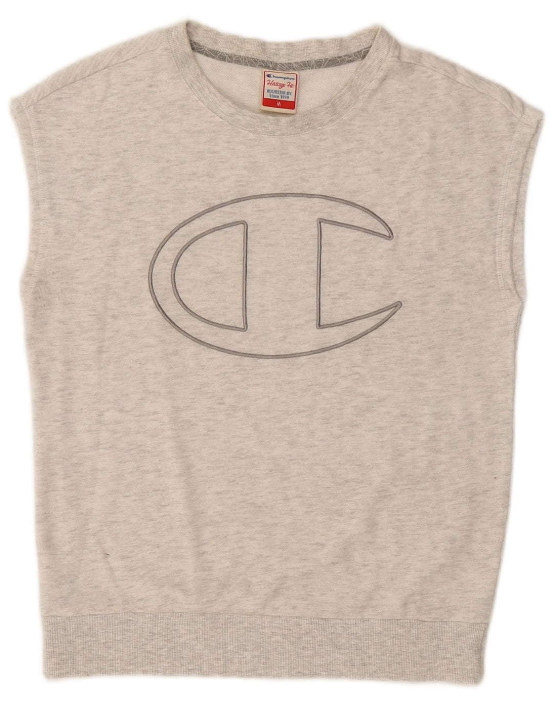 Champion Damen Heritage Fit Graphic Sweatshirt Pullover UK 14 Mittelgrau