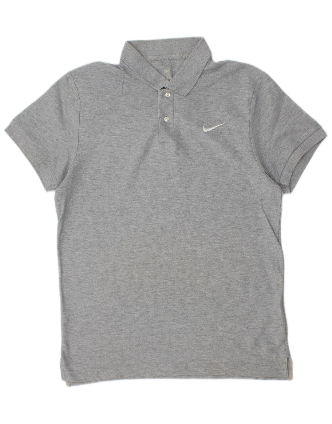 Nike Herren-Poloshirt aus mittelgrauer Baumwolle