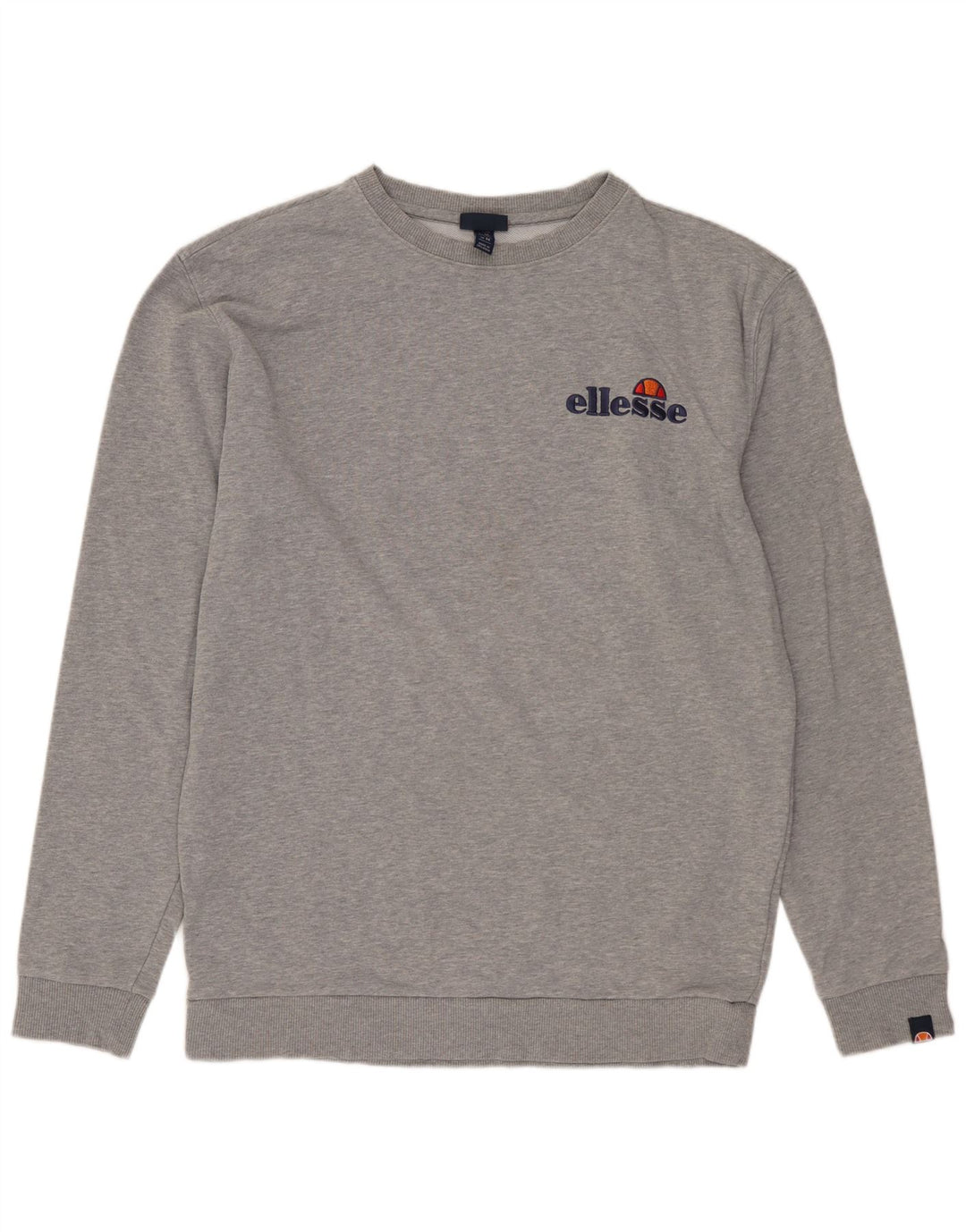 ELLESSE Herren-Sweatshirt-Pullover aus mittelgrauer Baumwolle