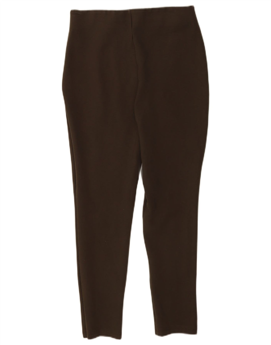 Zara Damen Crop Leggings UK 14 Große grüne Viskose