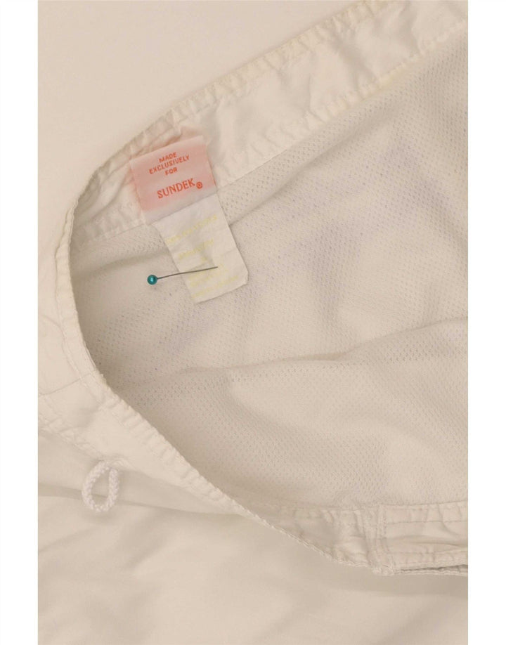 Sundek Herren-Badeshorts, groß, aus weißem Polyester