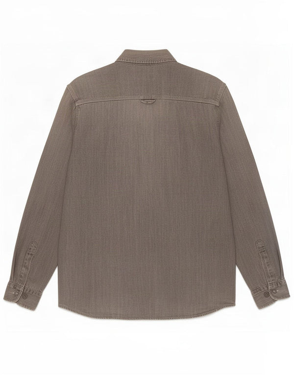 Lee Herren-Jeanshemd XL aus grauer Baumwolle