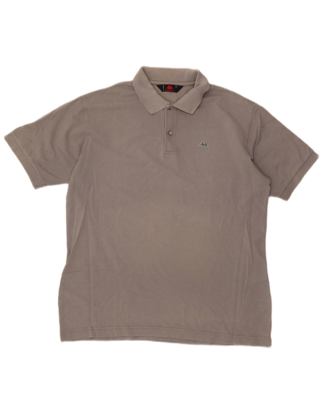 Kappa Herren Poloshirt XL Grau Baumwolle