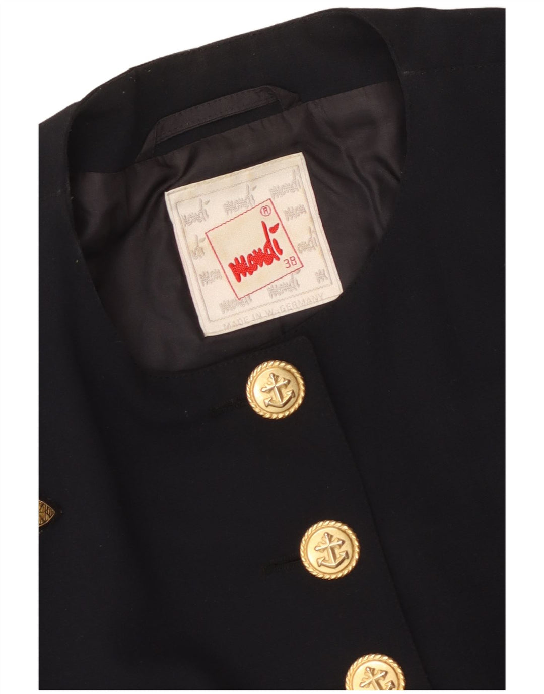 Mondi Damen Crop Graphic Bolero Jacke EU 38 Mittel Marineblau