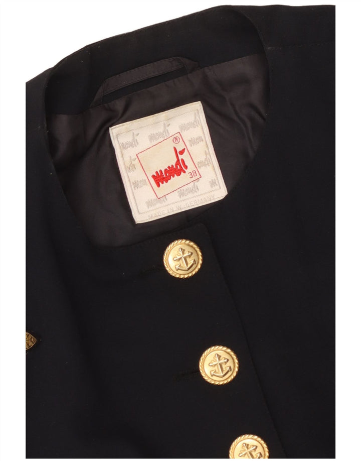 Mondi Damen Crop Graphic Bolero Jacke EU 38 Mittel Marineblau