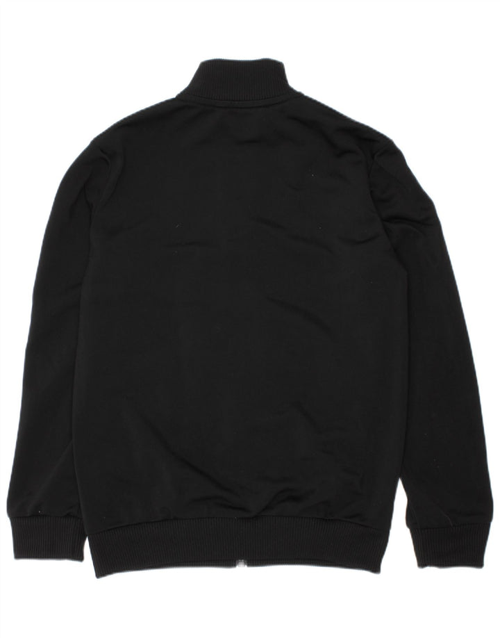 ADIDAS Jungen-Trainingsanzug-Top-Jacke, 7–8 Jahre, schwarzes Farbblock-Polyester