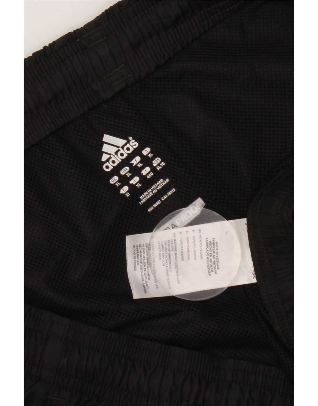 Adidas Herren Clima Proof Trainingshose XL Schwarz Polyester