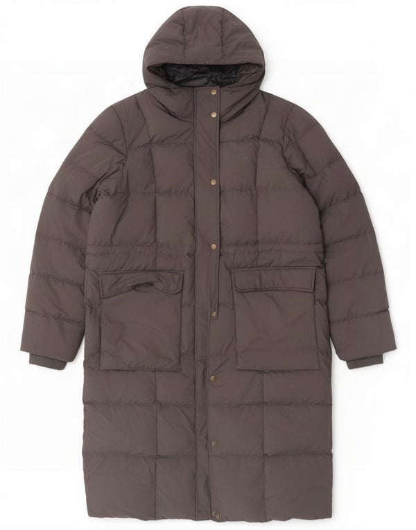 Mountain Warehouse Wattierter Damenmantel mit Kapuze, UK 18, XL, Grau, Polyester