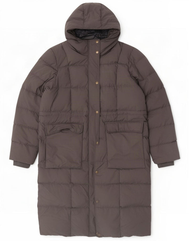 Mountain Warehouse Wattierter Damenmantel mit Kapuze, UK 18, XL, Grau, Polyester