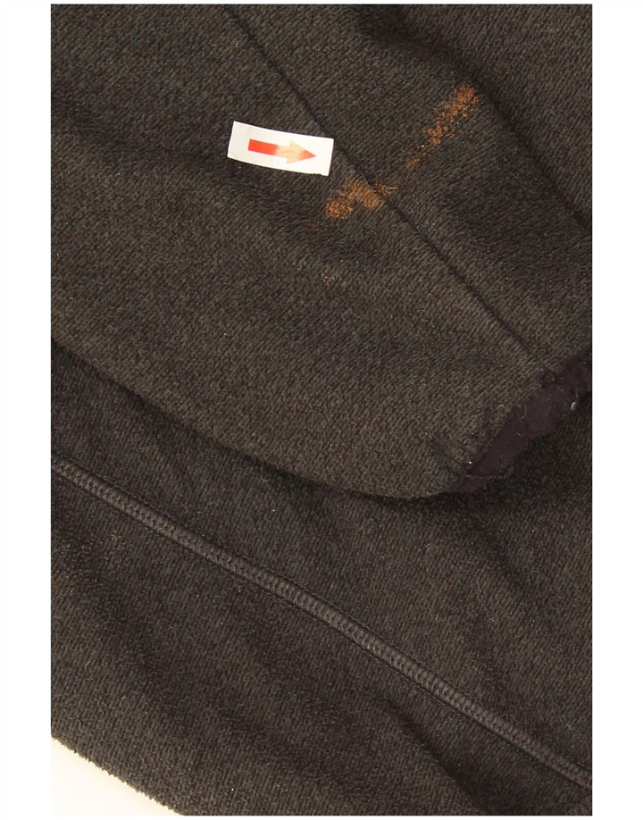 Berghaus Herren-Fleecepullover mit Reißverschluss am Hals, großes, grün meliertes Polyester