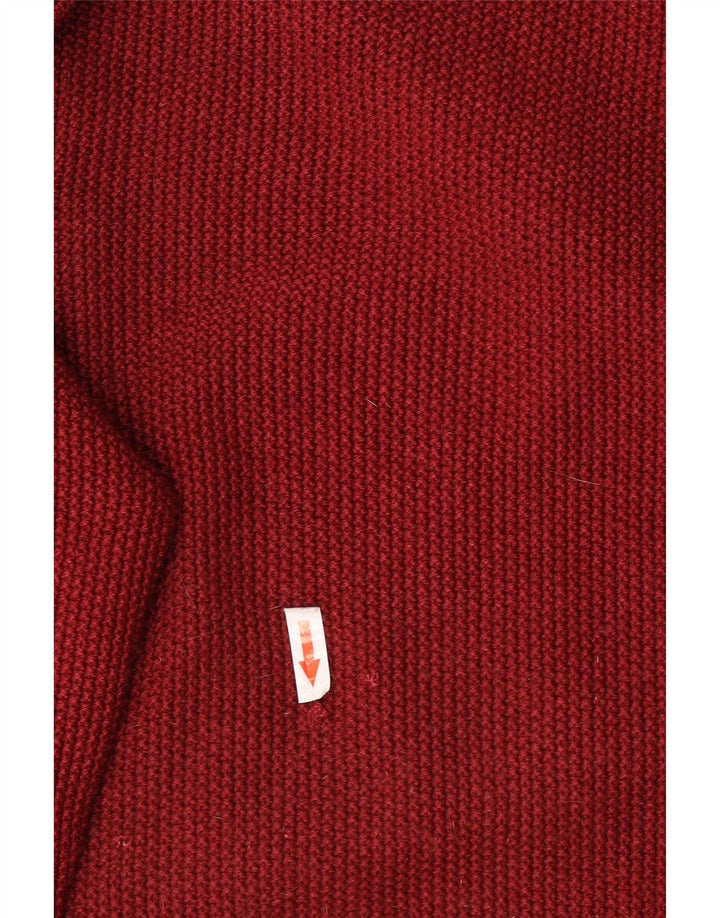 Trussardi Jeans Herren-Pullover mit Rundhalsausschnitt, Mittelrot
