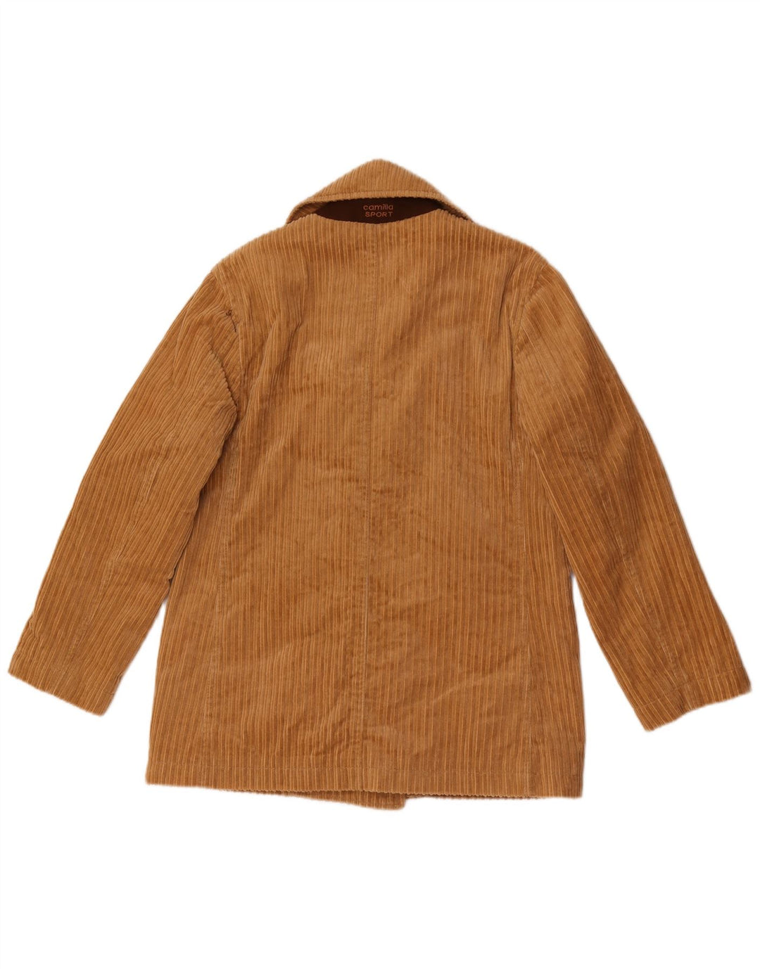 Camilla Damen Zweireihige Cordjacke IT 44 Mittelbeige Baumwolle