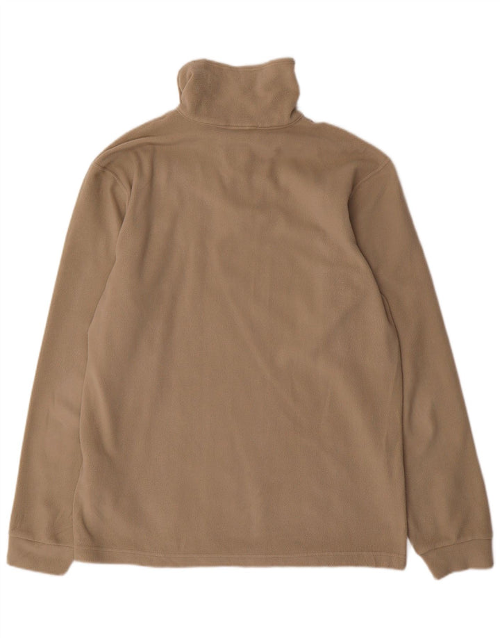 Champion Herren-Fleecepullover mit Reißverschluss am Hals, groß, beige, Polyester
