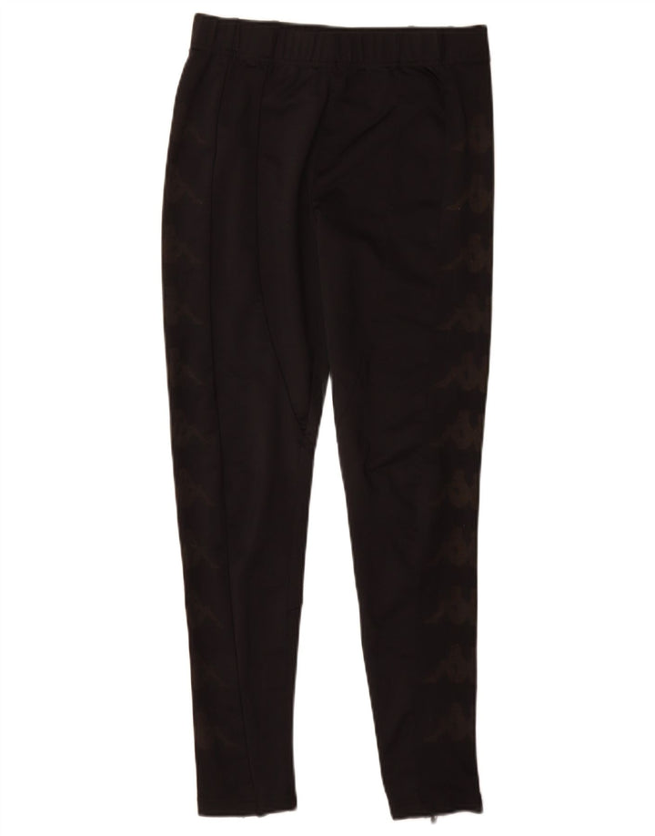 Kappa Damen Graphic Leggings UK 10 Small Schwarz