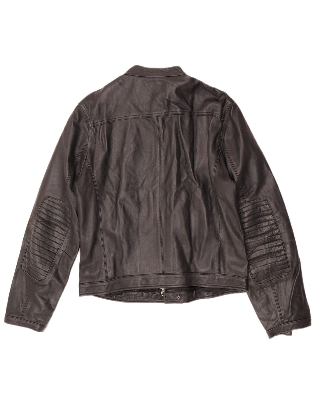 Zen Herren Lederjacke EU 50 Mittelschwarzes Leder