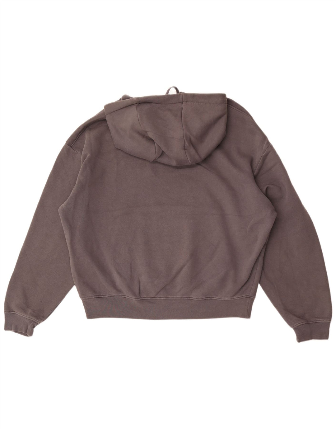 Zara Damen Übergroßer Kapuzenpullover EU 44 XL Graue Baumwolle