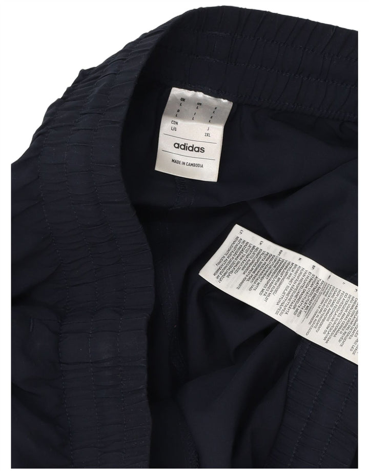 Adidas Herren-Trainingshose, groß, marineblau, Polyester