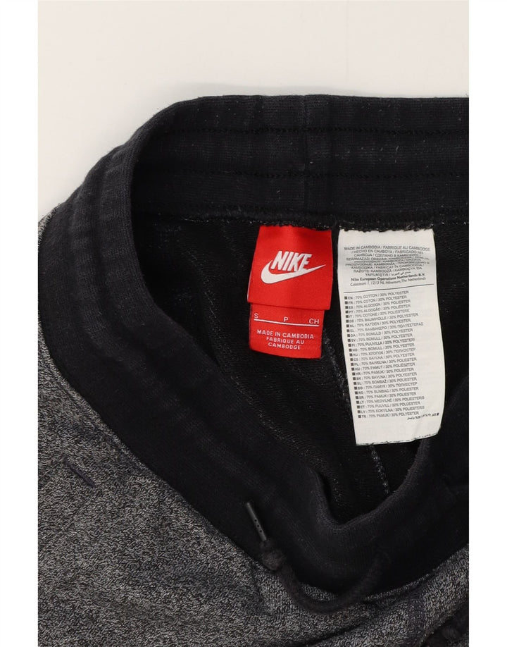 NIKE Herren-Sportshorts, klein, grau gefleckte Baumwolle