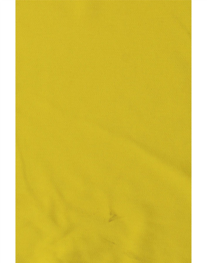 TRUSSARDI JEANS Mens Polo Shirt Small Yellow Cotton