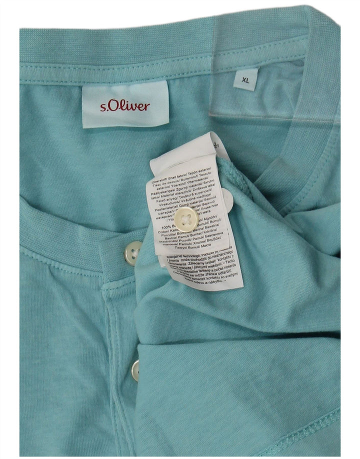 S.Oliver Herren T-Shirt Top XL Blau Baumwolle