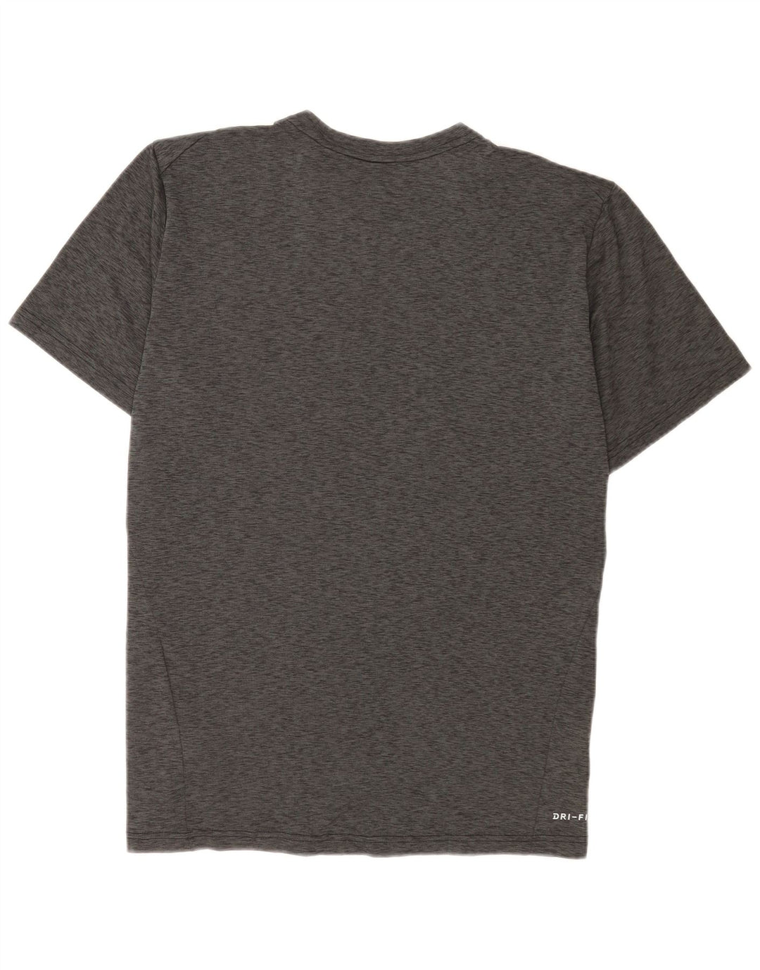 Nike Herren Dri Fit T-Shirt-Oberteil, großes grau meliertes Polyester